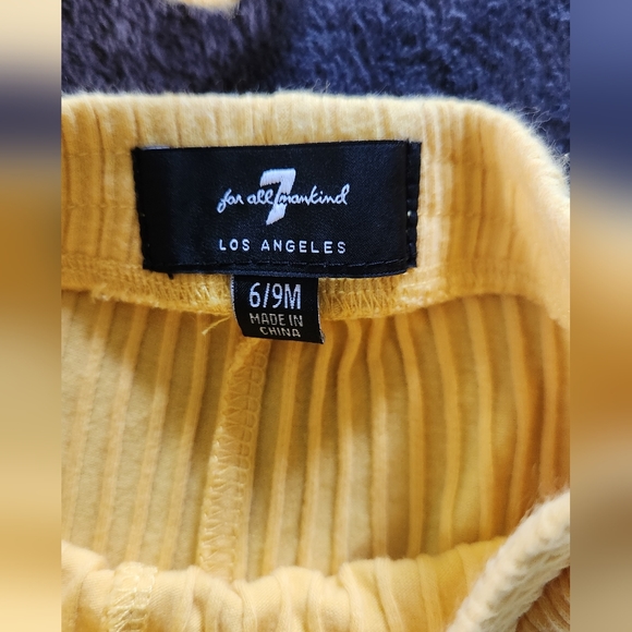 7 For All Mankind 2pc Infant Unisex Set-yellow - Picture 10 of 11